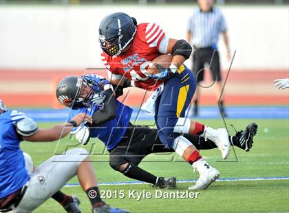 Thumbnail 3 in 2015 Native All Star Football Classic (Red Hawks vs. Blue Eagles) photogallery.