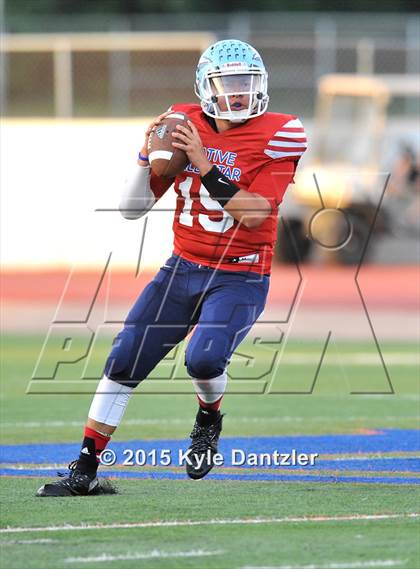 Thumbnail 3 in 2015 Native All Star Football Classic (Red Hawks vs. Blue Eagles) photogallery.