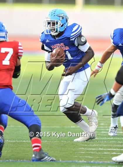 Thumbnail 3 in 2015 Native All Star Football Classic (Red Hawks vs. Blue Eagles) photogallery.