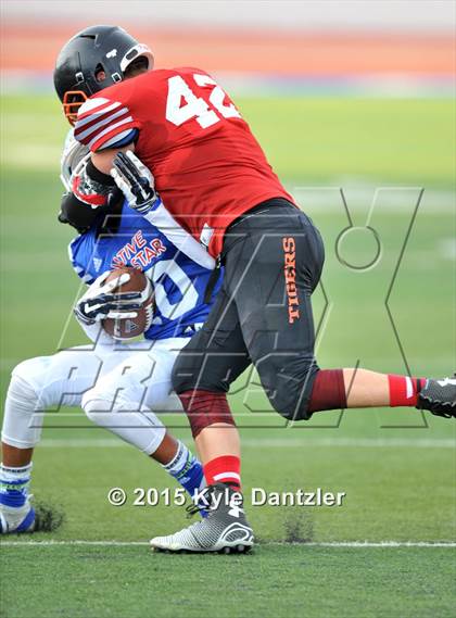 Thumbnail 2 in 2015 Native All Star Football Classic (Red Hawks vs. Blue Eagles) photogallery.