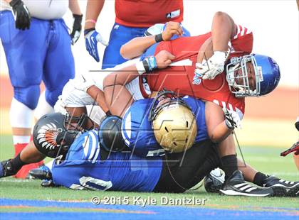 Thumbnail 1 in 2015 Native All Star Football Classic (Red Hawks vs. Blue Eagles) photogallery.
