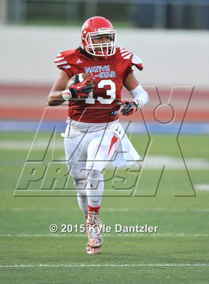 Thumbnail 2 in 2015 Native All Star Football Classic (Red Hawks vs. Blue Eagles) photogallery.