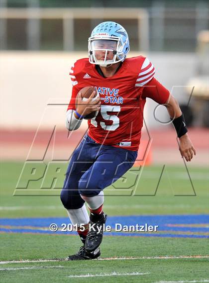 Thumbnail 3 in 2015 Native All Star Football Classic (Red Hawks vs. Blue Eagles) photogallery.