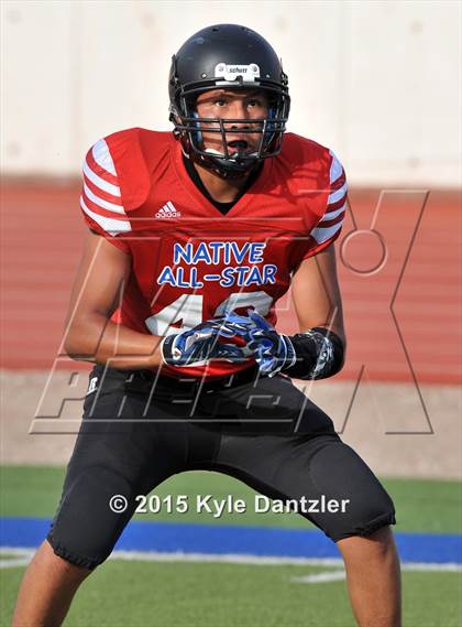 Thumbnail 2 in 2015 Native All Star Football Classic (Red Hawks vs. Blue Eagles) photogallery.