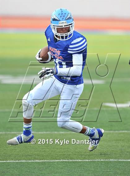 Thumbnail 3 in 2015 Native All Star Football Classic (Red Hawks vs. Blue Eagles) photogallery.