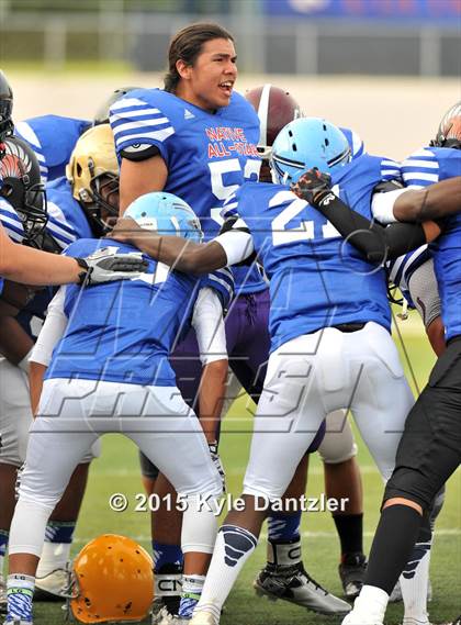 Thumbnail 1 in 2015 Native All Star Football Classic (Red Hawks vs. Blue Eagles) photogallery.