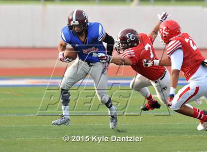 Thumbnail 3 in 2015 Native All Star Football Classic (Red Hawks vs. Blue Eagles) photogallery.