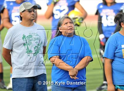 Thumbnail 1 in 2015 Native All Star Football Classic (Red Hawks vs. Blue Eagles) photogallery.
