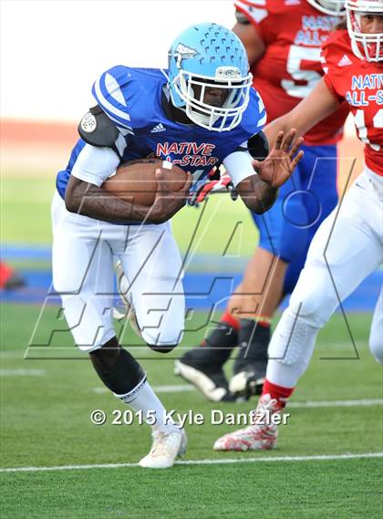 Thumbnail 2 in 2015 Native All Star Football Classic (Red Hawks vs. Blue Eagles) photogallery.
