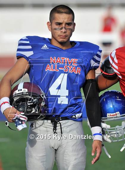 Thumbnail 1 in 2015 Native All Star Football Classic (Red Hawks vs. Blue Eagles) photogallery.