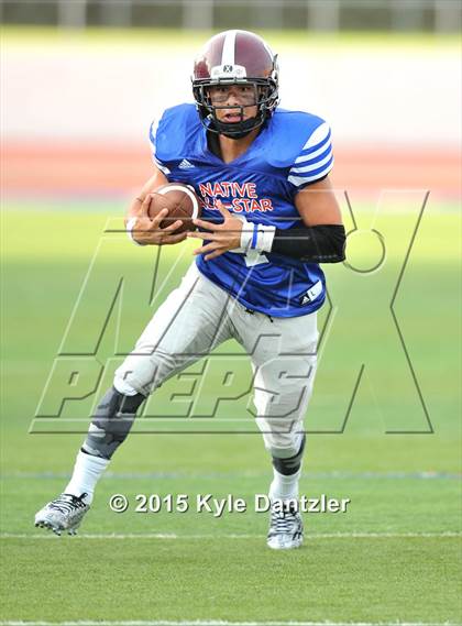 Thumbnail 2 in 2015 Native All Star Football Classic (Red Hawks vs. Blue Eagles) photogallery.