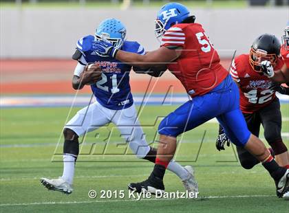 Thumbnail 1 in 2015 Native All Star Football Classic (Red Hawks vs. Blue Eagles) photogallery.
