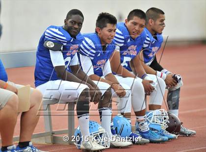 Thumbnail 2 in 2015 Native All Star Football Classic (Red Hawks vs. Blue Eagles) photogallery.