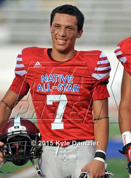 Thumbnail 2 in 2015 Native All Star Football Classic (Red Hawks vs. Blue Eagles) photogallery.
