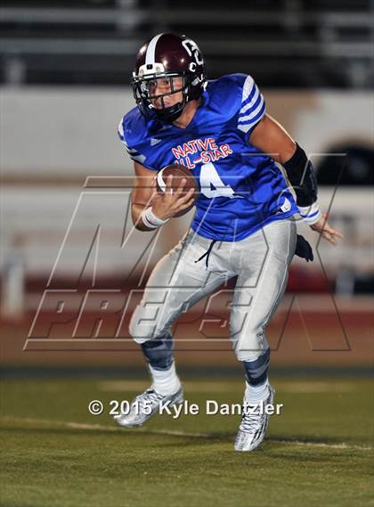 Thumbnail 1 in 2015 Native All Star Football Classic (Red Hawks vs. Blue Eagles) photogallery.