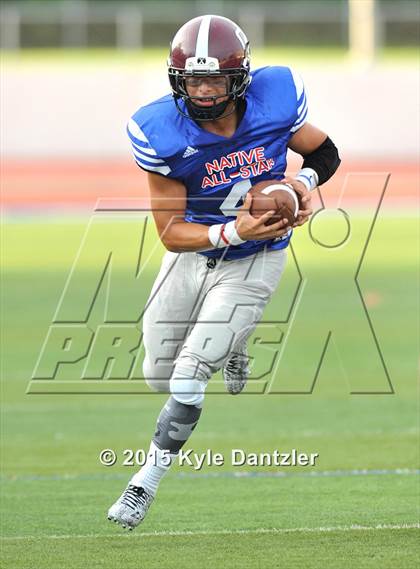 Thumbnail 1 in 2015 Native All Star Football Classic (Red Hawks vs. Blue Eagles) photogallery.