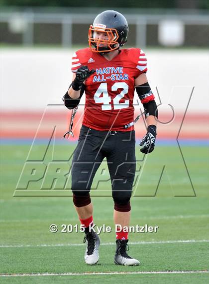 Thumbnail 2 in 2015 Native All Star Football Classic (Red Hawks vs. Blue Eagles) photogallery.