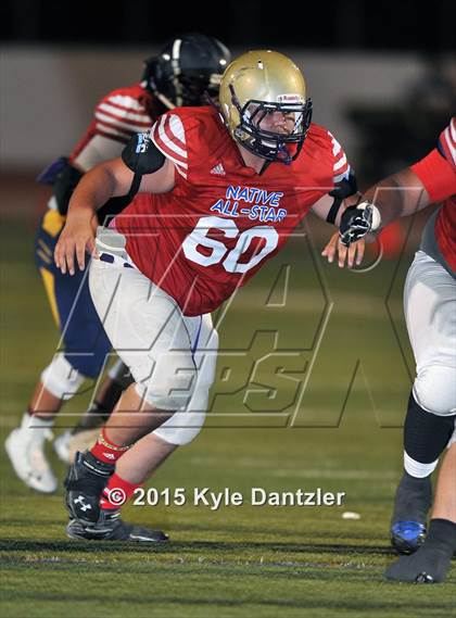 Thumbnail 2 in 2015 Native All Star Football Classic (Red Hawks vs. Blue Eagles) photogallery.