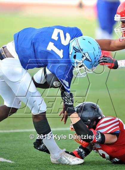 Thumbnail 2 in 2015 Native All Star Football Classic (Red Hawks vs. Blue Eagles) photogallery.