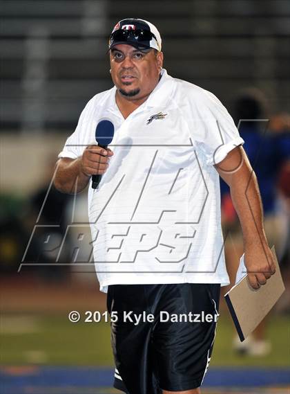 Thumbnail 1 in 2015 Native All Star Football Classic (Red Hawks vs. Blue Eagles) photogallery.