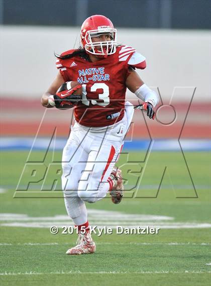 Thumbnail 2 in 2015 Native All Star Football Classic (Red Hawks vs. Blue Eagles) photogallery.