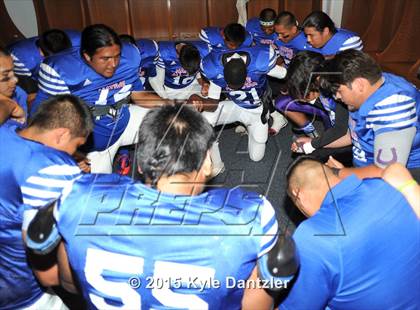 Thumbnail 1 in 2015 Native All Star Football Classic (Red Hawks vs. Blue Eagles) photogallery.