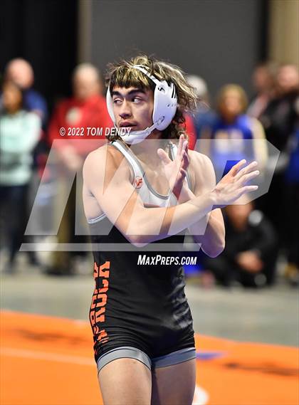 Thumbnail 3 in UIL State Championships - 5A 120lb Final photogallery.