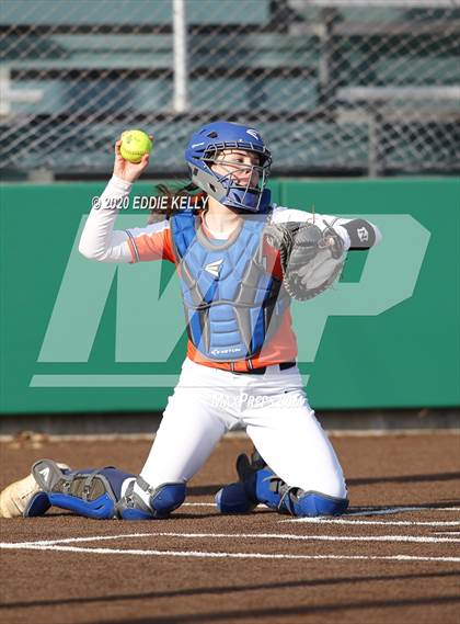 Thumbnail 3 in Hebron vs Wakeland Softball photogallery.