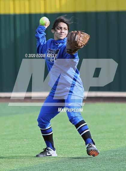 Thumbnail 2 in Hebron vs Wakeland Softball photogallery.