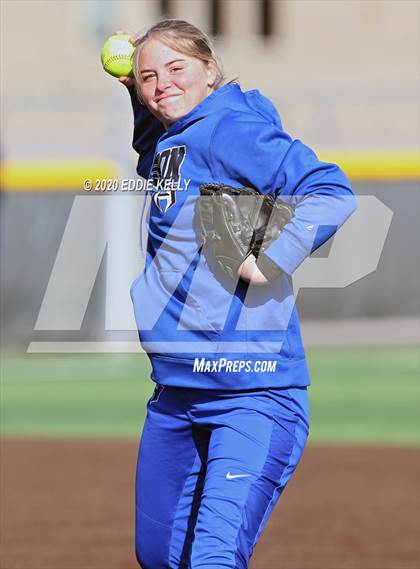 Thumbnail 3 in Hebron vs Wakeland Softball photogallery.