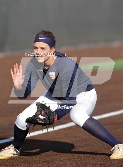 Thumbnail 2 in Hebron vs Wakeland Softball photogallery.