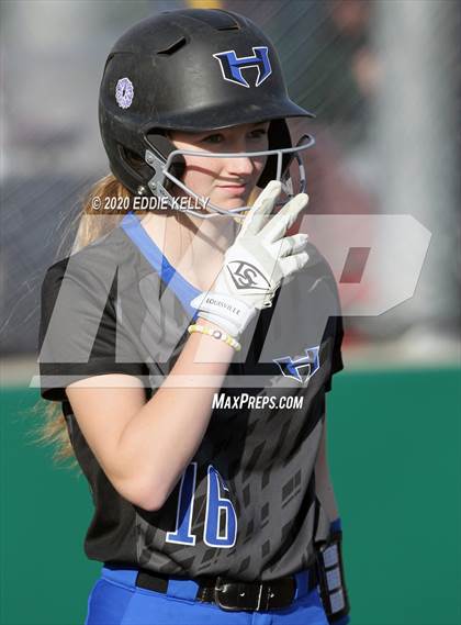 Thumbnail 3 in Hebron vs Wakeland Softball photogallery.