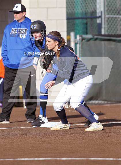 Thumbnail 2 in Hebron vs Wakeland Softball photogallery.
