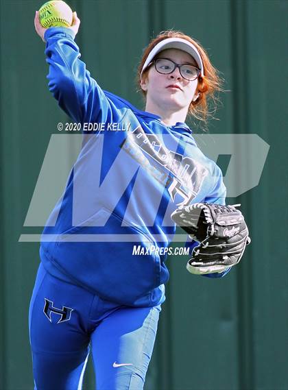 Thumbnail 1 in Hebron vs Wakeland Softball photogallery.