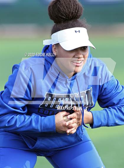 Thumbnail 3 in Hebron vs Wakeland Softball photogallery.