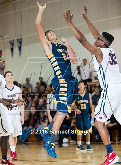 Thumbnail 1 in Modesto Christian vs. Turlock (Modesto Christian Holiday Hoops Classic) photogallery.