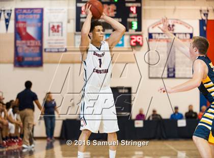 Thumbnail 1 in Modesto Christian vs. Turlock (Modesto Christian Holiday Hoops Classic) photogallery.