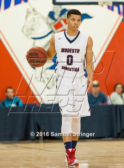 Thumbnail 3 in Modesto Christian vs. Turlock (Modesto Christian Holiday Hoops Classic) photogallery.