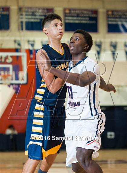 Thumbnail 3 in Modesto Christian vs. Turlock (Modesto Christian Holiday Hoops Classic) photogallery.