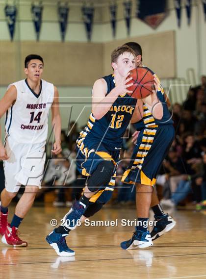 Thumbnail 2 in Modesto Christian vs. Turlock (Modesto Christian Holiday Hoops Classic) photogallery.