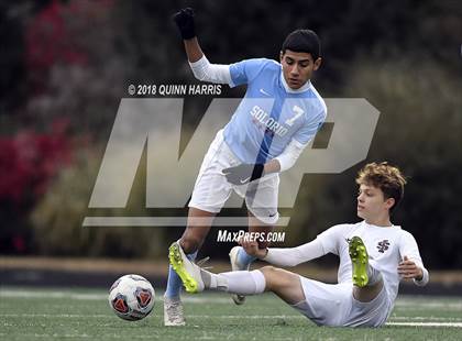 Thumbnail 3 in Solorio vs. Saint Ignatius College Prep (IHSA 2A Sectional Final) photogallery.