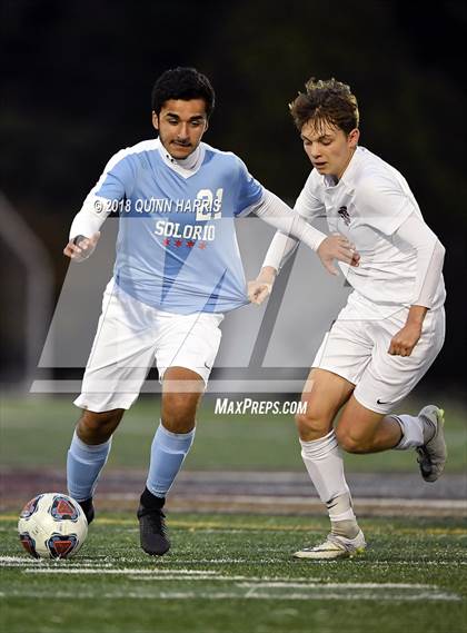 Thumbnail 2 in Solorio vs. Saint Ignatius College Prep (IHSA 2A Sectional Final) photogallery.