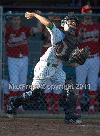 Thumbnail 2 in St. Mary's vs Jesuit (CIF SJS D1 Final - Game 3) photogallery.