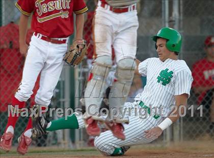 Thumbnail 2 in St. Mary's vs Jesuit (CIF SJS D1 Final - Game 3) photogallery.