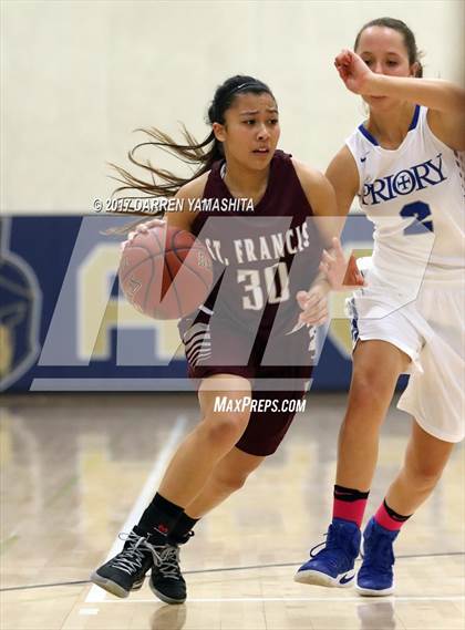 Thumbnail 2 in Woodside Priory vs. St. Francis (CIF CCS Division 5 Final) photogallery.