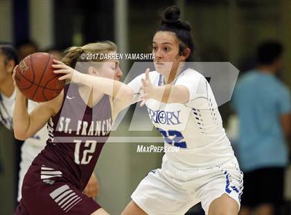 Thumbnail 2 in Woodside Priory vs. St. Francis (CIF CCS Division 5 Final) photogallery.