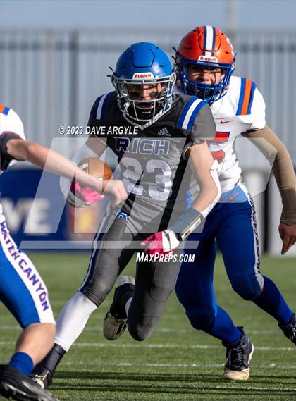 Thumbnail 3 in Water Canyon vs Rich (UHSAA 8-player Semifinal) photogallery.