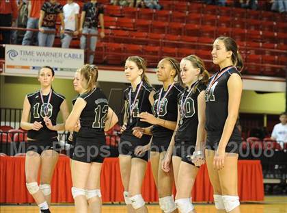 Thumbnail 2 in Cardinal Gibbons vs. West Henderson (NCHSAA Girls Volleyball 2A Final) photogallery.