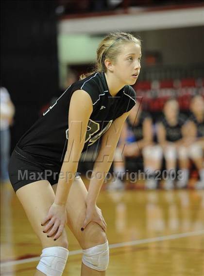 Thumbnail 2 in Cardinal Gibbons vs. West Henderson (NCHSAA Girls Volleyball 2A Final) photogallery.