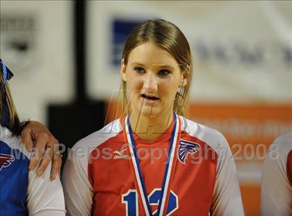 Thumbnail 3 in Cardinal Gibbons vs. West Henderson (NCHSAA Girls Volleyball 2A Final) photogallery.